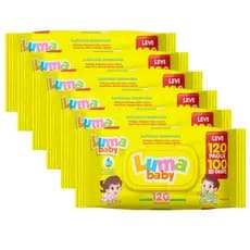 Kit C/6 Toalha Umedecida Luma Baby  Leve 120 Pague 100 Total 720
