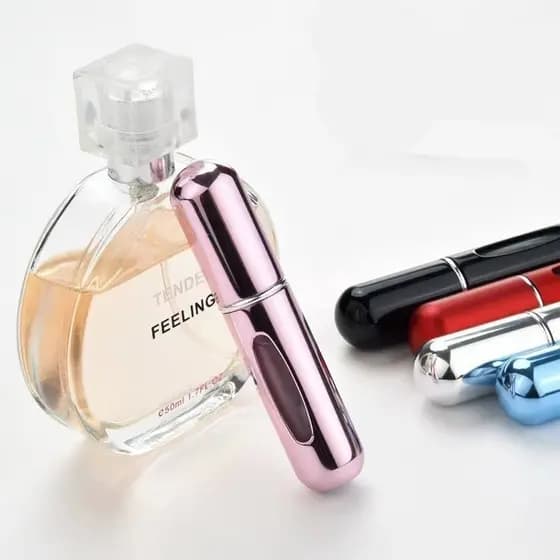 Mini Porta Perfume Portátil em Spray de 5ml Recarregavel para Viagem
