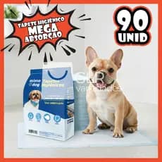 90 Tapete Higiênico mega absorção Cães Gel Absorvente FastDry Antivazamento Controle de Odor premium