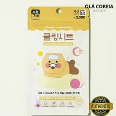 DAISO-Folhas De Resfriamento Mayclean Kakao Friends Pacote Com 7 Pequenas (SORTIDO)