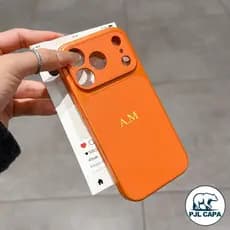DIY Personalizado Nome Iniciais Letras Capa De Couro Para iPhone 17 16 15 14 13 12 11 Pro Max
