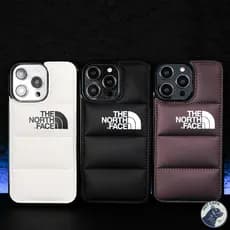 High-end Macio Retoque Jaqueta Puffer Caso Para iPhone 16 15 14 13 12 11 Pro Max Na Moda