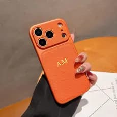 Instantaneamente Se Transforma Em 17 Pro Max , Letras De Nome Personalizadas Capa De Couro PU Para iPhone 17 16 15 14 13