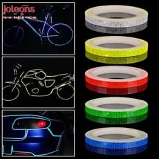 JOLEONS Adesivos Refletivos Para Decoração De Rodas De Bicicleta , Decalques De , Fitas De Advertência , Filme , Tira