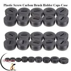 10 peças de capas para suporte de escova 17mm/18mm/20mm/22mm, parafusos plásticos para ferramentas elétricas com escova