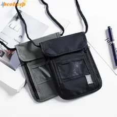 Bolsa Para Documentos BEOHESP , Multifuncional À Prova D'água Identificação De Passaporte RFID , Carteira Unissex De Nyl
