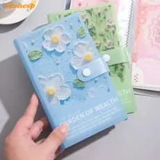 BEOHESP 100 Envelopes Desafio Para Economizar Dinheiro , Pintura A Óleo Reutilizável Mini De Poupança De Fichário ,
