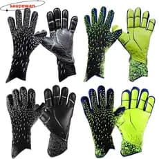 Luvas De Futebol SAUPEWAN Adolescente Profissional Adulto Espessado Com Grip Forte