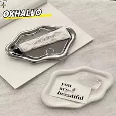Bandeja De Joias OKHALLO , Placa De Armazenamento De Plástico Em Formato De Nuvem , Mini Exibição , Relógios/Chaves