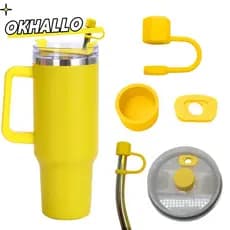 Tampa De Palha Hexagonal OKHALLO , Conjunto De 3 Peças , Capa À Prova De Respingos , Topper De Canudo Poeira