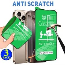 1/2/3 Pacote HD Filme Cerâmico Macio Transparente Para iPhone Ar 17 16 15 14 13 12 11 Pro Max Protetor De Capa Completa
