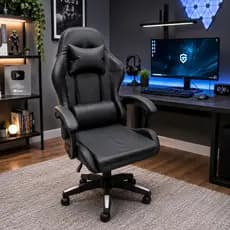 Cadeira Gamer De Escritório Giratoria Reclinavel Confortavel Com Almofada para Lombar e Pescoço