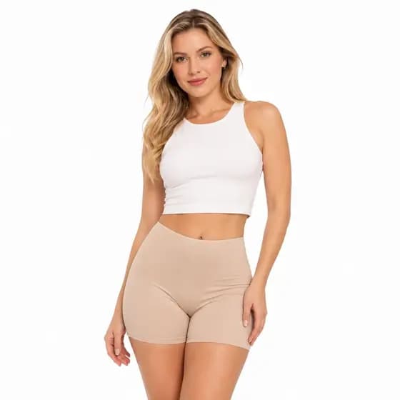 Kit 3 Short Anágua Feminino Segunda Pele Longo Debaixo de Saia