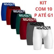 Kit Cuecas Boxer Ciclista Adulto Microfibra Modelo Longo