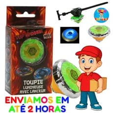 Pião Metálico Lançador Brinquedo Infantil Beyblade Tornado Piāo Com Luz, Presente Para Meninos, Vários Cores