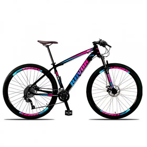 Bicicleta Aro 29 Ravok Quadro Alumínio 24 Velocidades Freio a Disco Hidraulico K7