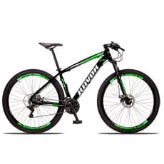 Bicicleta Aro 29 Ravok Alumínio 21 Velocidades Cambios Shimano VFire Suspensão Freios a Disco MTB