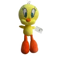 Piu Piu Pelúcia Looney Tunes Boneco Infantil Amarelo com 30cm