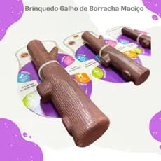 Mordedor Pet Galho Aromatizado Brinquedo de Borracha Furacão Pet