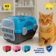 Caixa De Transporte Luxo Furacão Pet N.3 para Cães e Gatos Furacaopet - ENVIO IMEDIATO ! até 18kg Grande