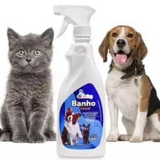 Shampoo Banho a Seco Líquido Spray Sem Enxágue para Cachorro e Gato bE Dog- 500 ml