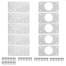 Kit 10 Placas De Reparo Porta Dobradiça Armário Mdf 26mm RTG