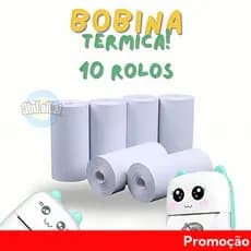 Bobina Etiqueta Térmica Adesiva 57x30mm Branco Rolo Para Mini Impressora Portátil a Prova De Água