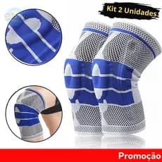 Joelheira Compressão Flexivel 3D Ortopedica Esportiva Anel e Haste Flexivel 3D Treino Alívio Dor Joelho