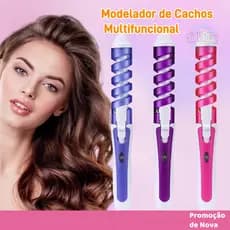 Modelador de Cachos Cacheador de Cabelo Ondas Profissional 110v/220v Bivolt