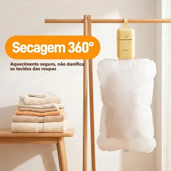 Secador de Roupas Elétrico Versão Atualizada, Portátil para Viagem, Modelo Compacto Doméstico