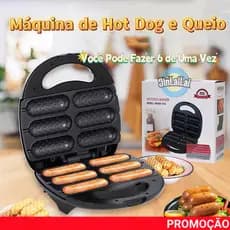Máquina de Crepe Crepeira Elétrica Antiaderente Hot Dog Queijo Coalho Espetinho No Palito 110V