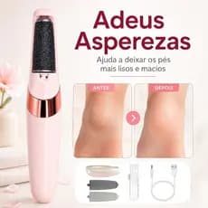 Lixador de Pé Elétrico - Esfoliador Tira Calos Pedicure Portátil