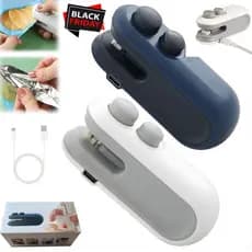 Mini Máquina Seladora de Embalagem Recarregável 2 em 1 Selagem Rápida e Forte Promoção Alta Qualidade