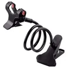 Suporte Para Celular Articulado Universal De Mesa Cama Garra