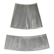 5 Pares Faixa Refletiva Branca Cristal Camisa De Cone 75cm