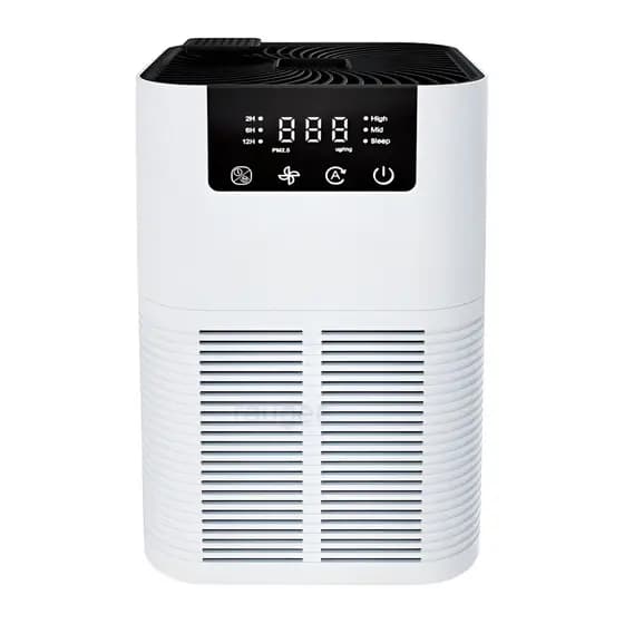 Aparelho Purificador De Ar ajuda respiração odor cigarro Fumaça Pelos c/ sensor poluicao