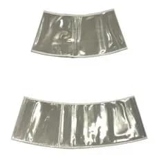 5 Pares Faixas Refletivas Branca Cristal Camisa Cone 50cm