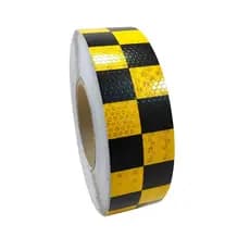 Fita Quadriculada Adesiva De Seguranca Refletiva 5mx5cm