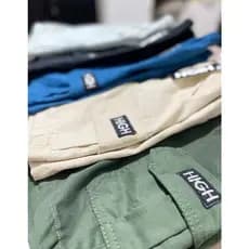 Short Casual  Com SÍMBOLO e BOLSO Etiqueta original Estiloso Cargo Retrô Unissex Masculino
