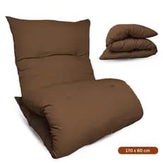Almofada Futon Dobrável 170x60x9cm Colchonete Multiuso Chão Pallets Sofá Visita Meditação Macia