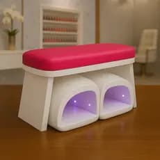 Apoio de Mão Apoio de Punho Dupla Cabine Nail Designer