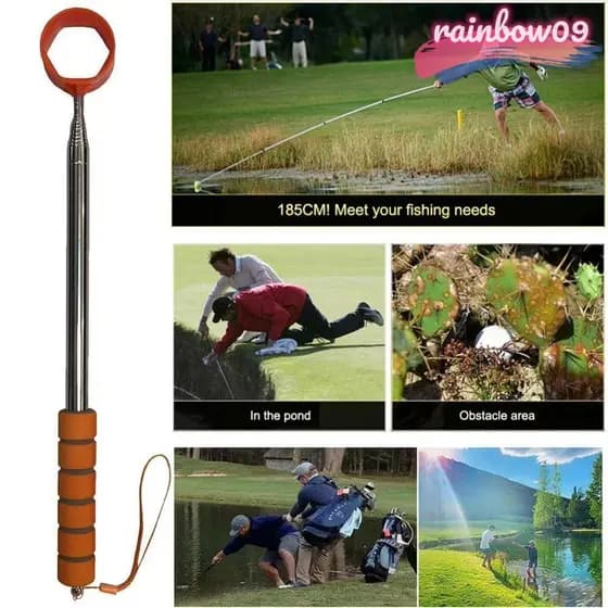 RAINBOW09 Recuperador Telescópico De Bola De Golfe , Ferramenta De Sucção De Garra Selecionador Inoxidável