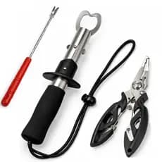 Kit c/ Alicate Boga e Alicate Tesoura p/ Pesca e Saca Anzol