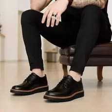 Sapato Oxford Social Casual Derby Conforto Masculino Preto Marrom Esporte Fino Elegante Trabalho Confortável