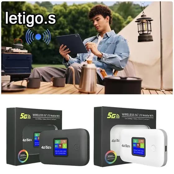[LETIGO] Roteador WiFi Móvel , Sinal Forte 4G Pocket , Pequeno Suporta Todos Os Cartões SIM