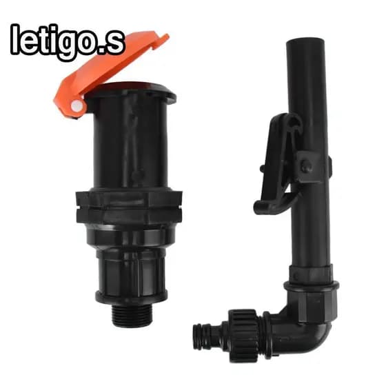 [LETIGO] Conector De Entrada De Água De Mangueira , Encaixe Preta De Plástico , Rosca Macho G3/4