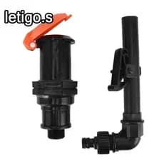 [LETIGO] Conector De Entrada De Água De Mangueira , Encaixe Preta De Plástico , Rosca Macho G3/4