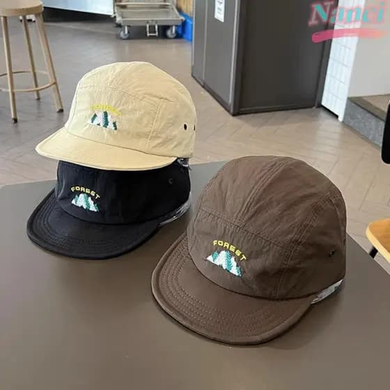 Chapéu De Proteção Solar NANCI , Boné Pontiagudo De Secagem Rápida De Cinco Peças De Beisebol De Aba Curta Com Topo Maci