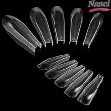 Moldes De Extensão De Unhas NANCI , Formas Duplas De Forma Avançada De Estilete Curvo Em Gel Poli , Manicure De Cobertur