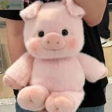 Travesseiro De Pelúcia De Porco HNANC , Brinquedo Macio E Fofo , Suporte Emocional , Animais 17.7 Polegadas